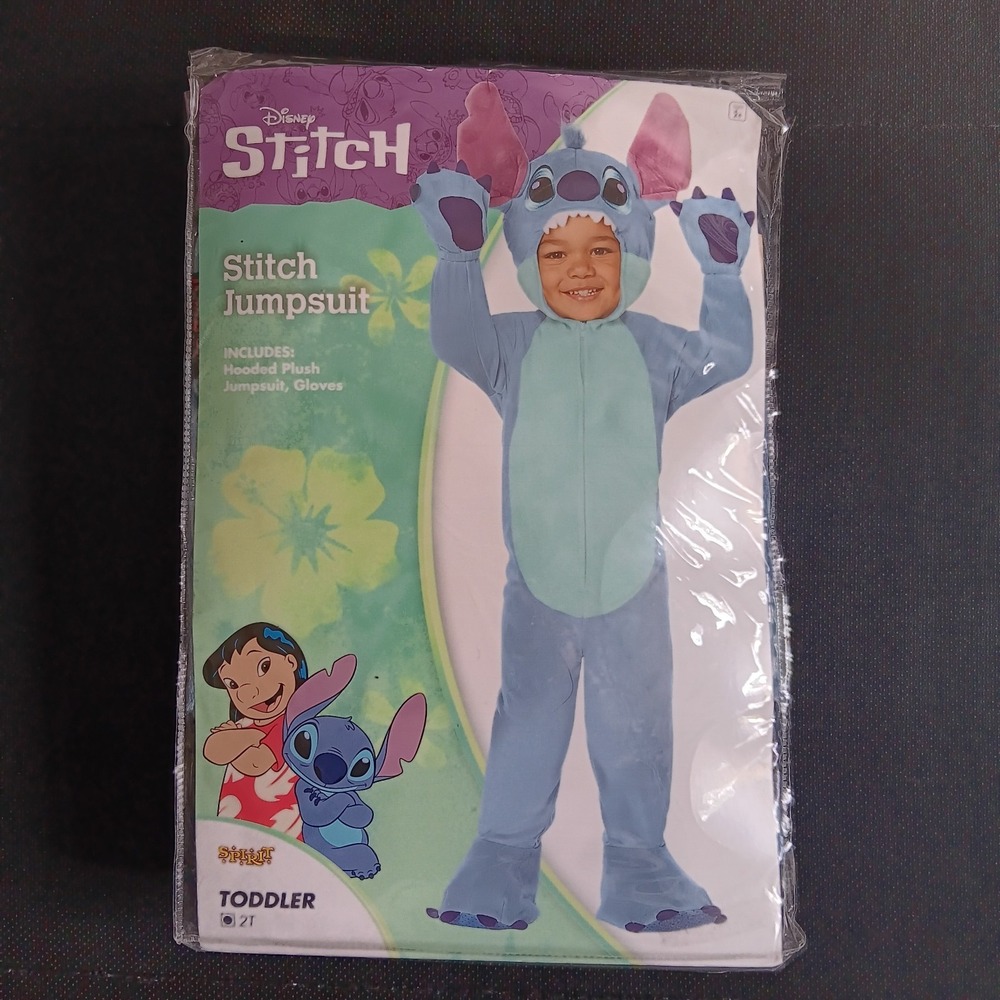 Spirit Disney STITCH Jumpsuit Halloween Pretend Cosplay Costume Toddler Size 2T